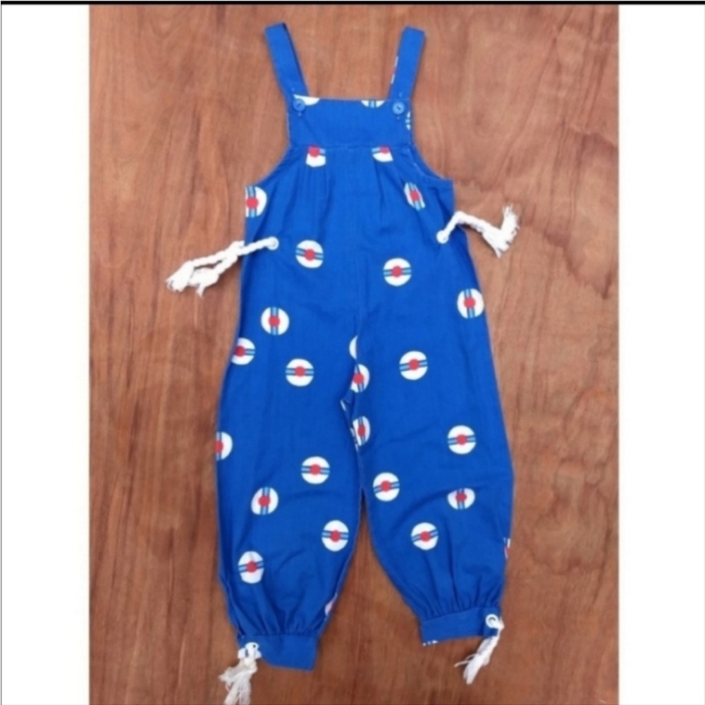 Vintage sailor romper blue white toddler 2T